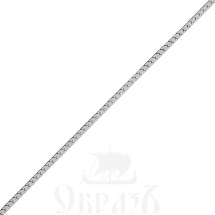 цепь плетение "париджина" серебро 925 пробы с родиевым покрытием (арт. нц 22-006-3 d0,40)