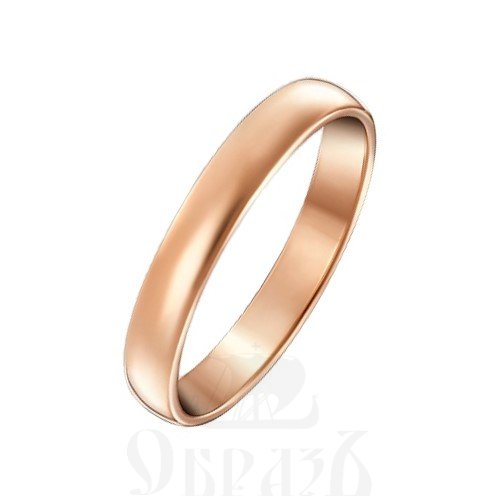 обручальное кольцо ширина 3,0 мм золото 585 проба красного цвета (01-2426-00-000-1110-11)