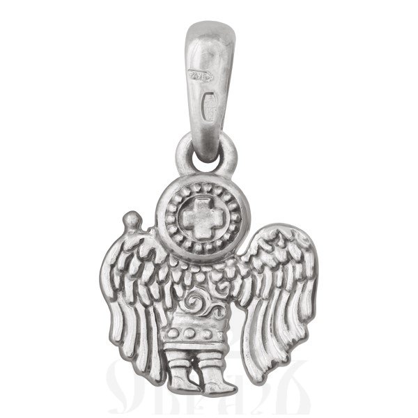подвеска ангел хранитель, золото 585 пробы белое (арт. 202.524-3)